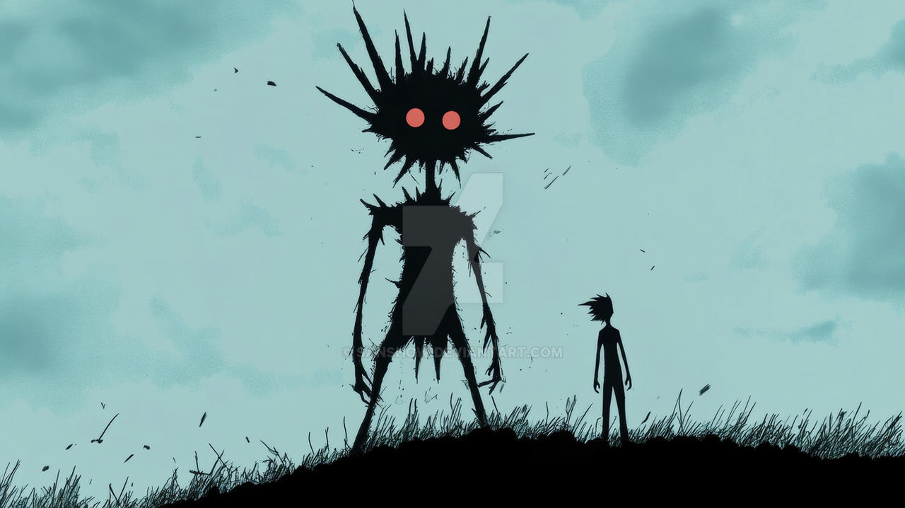 Shadow Form Stands Encounter with a Spiky Shadow Form by SanShow on DeviantArt