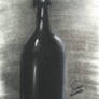 Black Bottle (Charcoal Drawing)