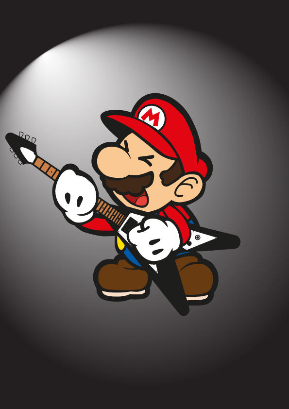 Mario Riding Rockt Mario Rock Out! by Titnendo on DeviantArt