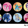 My Little Pony: FiM Buttons