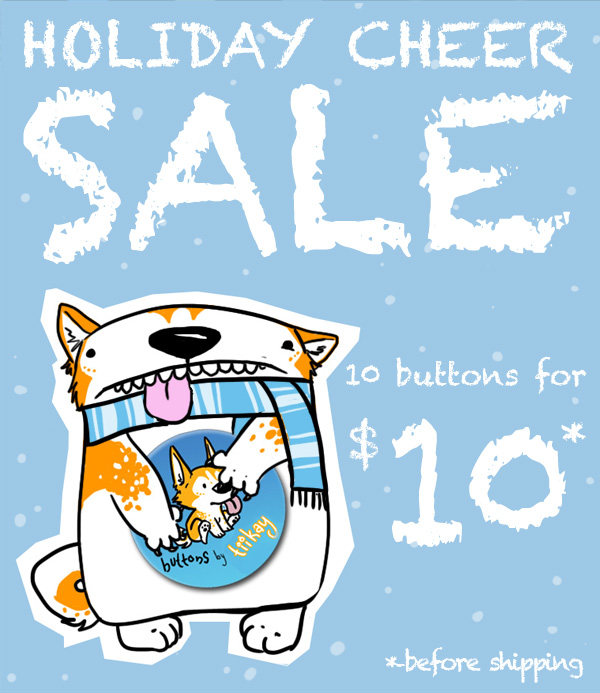 2011 Holiday Cheer BUTTON SALE