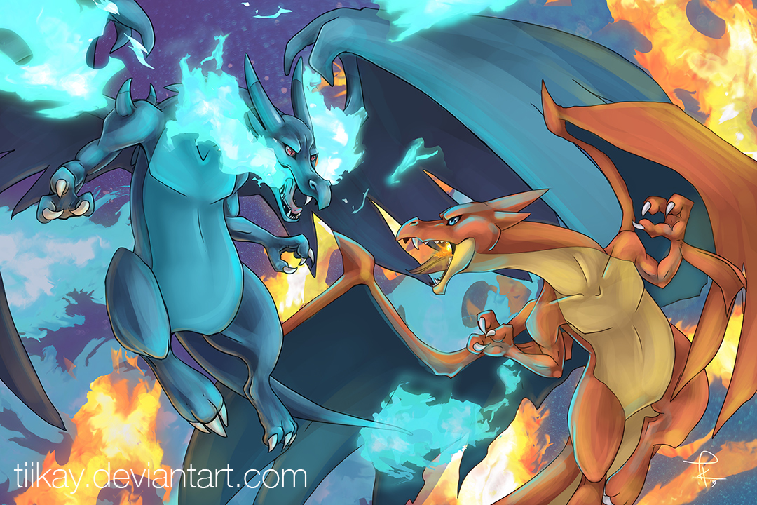 Mega Charizard X VS Mega Charizard Y (HELP!) by thecat1313 on DeviantArt