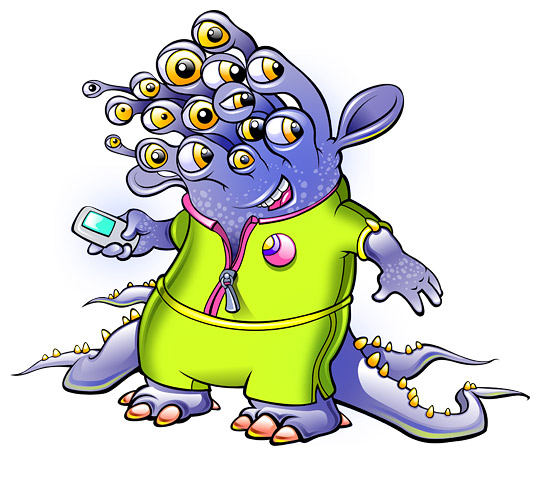 Free alien cartoon character 1 by hugoo13 on DeviantArt Free alien cartoon character 1 by hugoo13 on DeviantArt