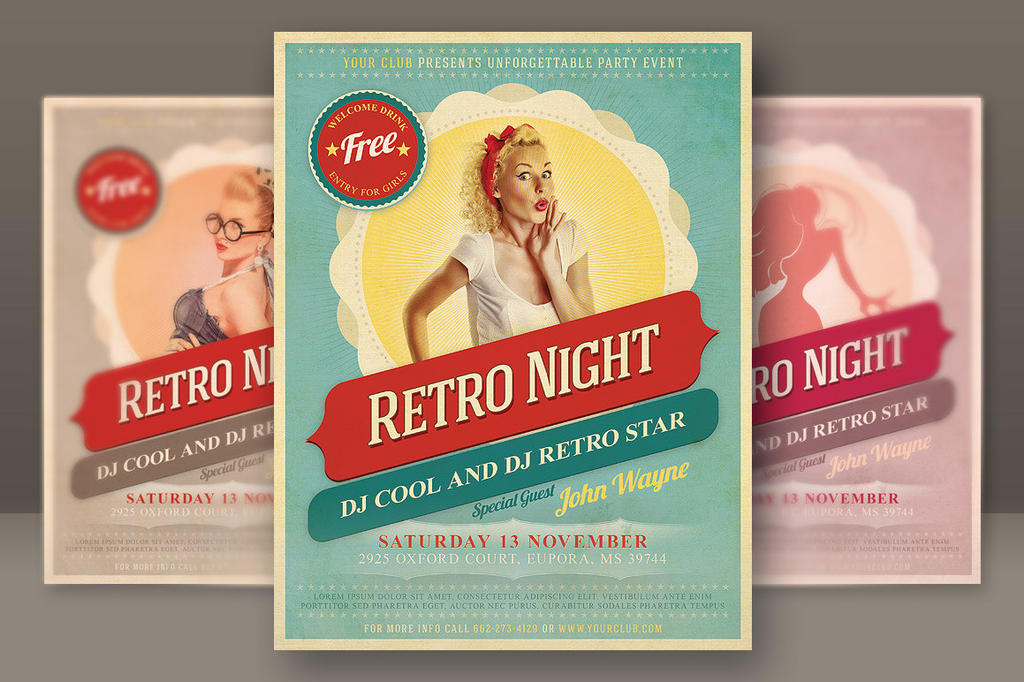 Retro Night Flyer