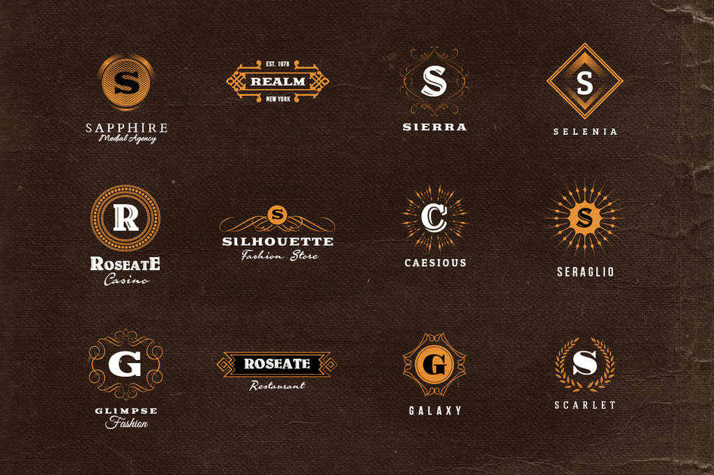 Simple Retro Logo Templates v.1 by hugoo13