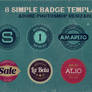 8 FREE Simple Badge Templates