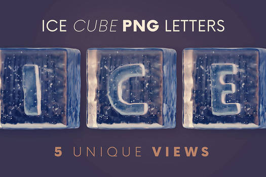 Ice Cubes - 3D Lettering