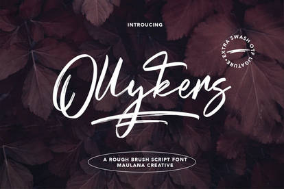 Ollykers Brush Script Font