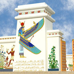 The Pharaoh's Garden Prop Front Gate view