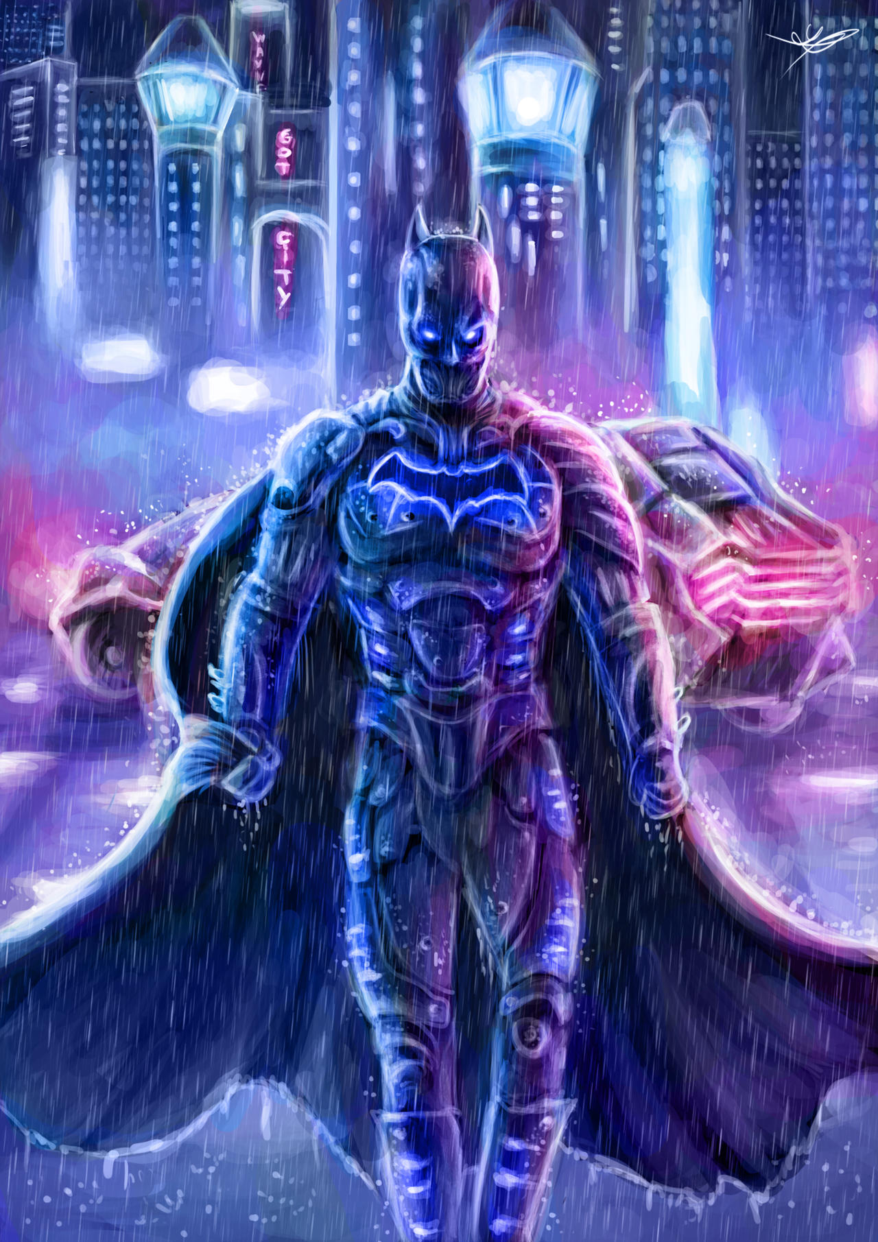 Cyberpunk Batman by Piloufac on DeviantArt
