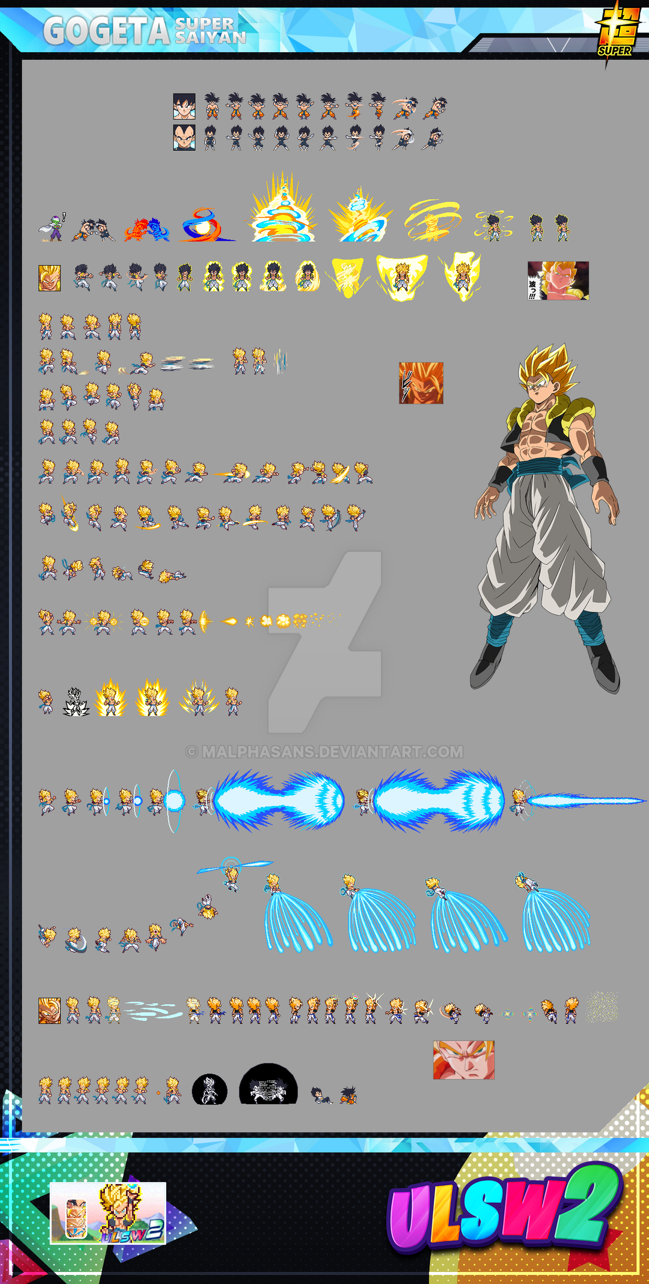 Ulsw2 ULSW2 Gogeta Super Saiyan by MalphaSans on DeviantArt
