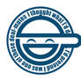 laughing man logo - vector