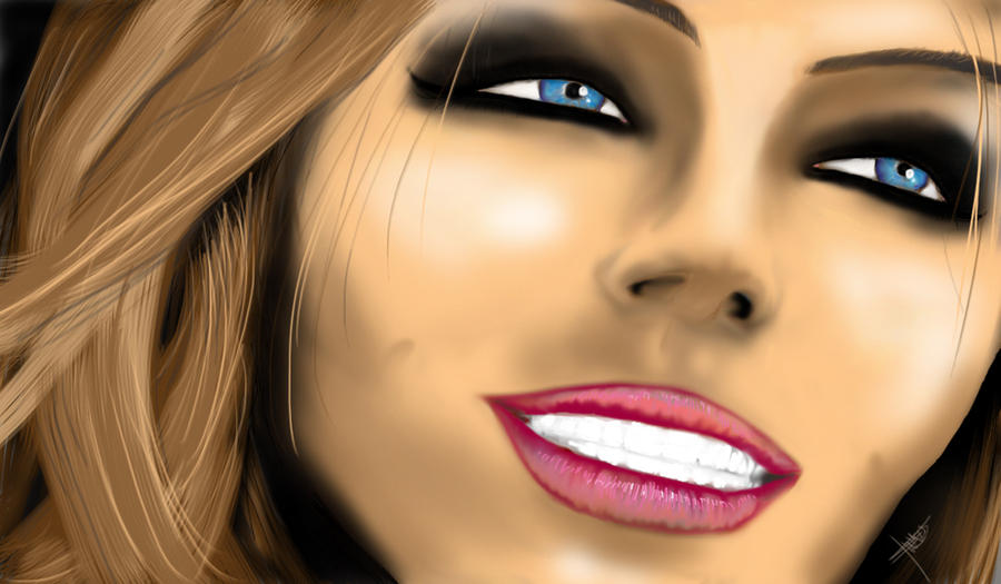 Smiling Model Deviantart Smile by embryoart on DeviantArt