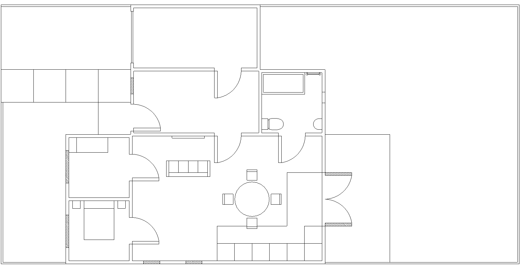 Graphics: Modernist Architecture Floor Plan