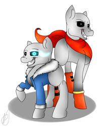 Sans and Papyrus- mlp