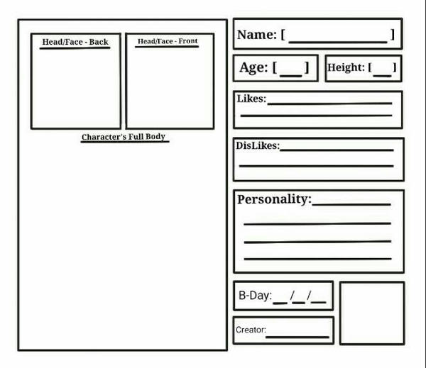 Character Template By RavenRulez0123 On DeviantArt character-template-by-ravenrulez0123-on-deviantart