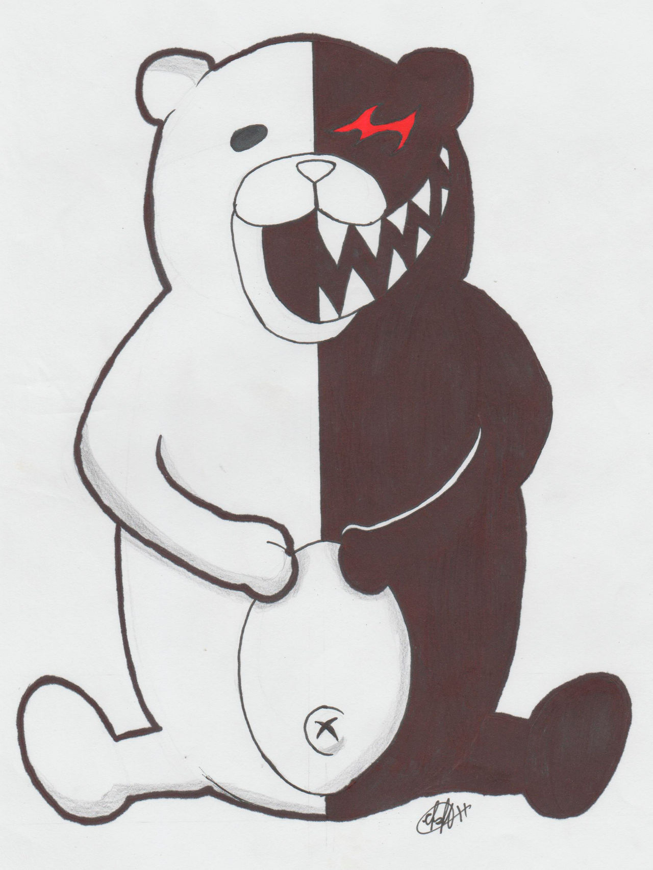 Monokuma Rabbit Monokuma by zuralosst on DeviantArt