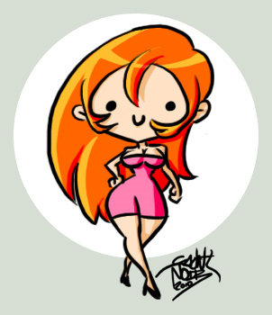 Chibi orange girl