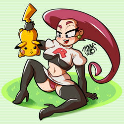 Jessie caught Pikachu!