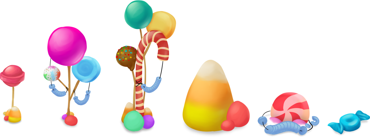 TLL CANDY ISLAND OBSTACLES by Nyanmandoge on DeviantArt
