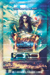 Day and Night, party flyer