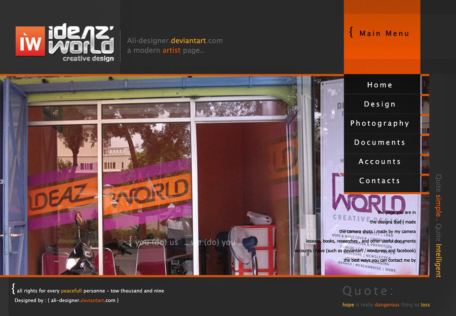 web design example by apinaries on DeviantArt