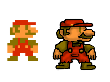Simple Mario Bitmap Mario 8-bits Sprite Remade by gustavomatos on DeviantArt