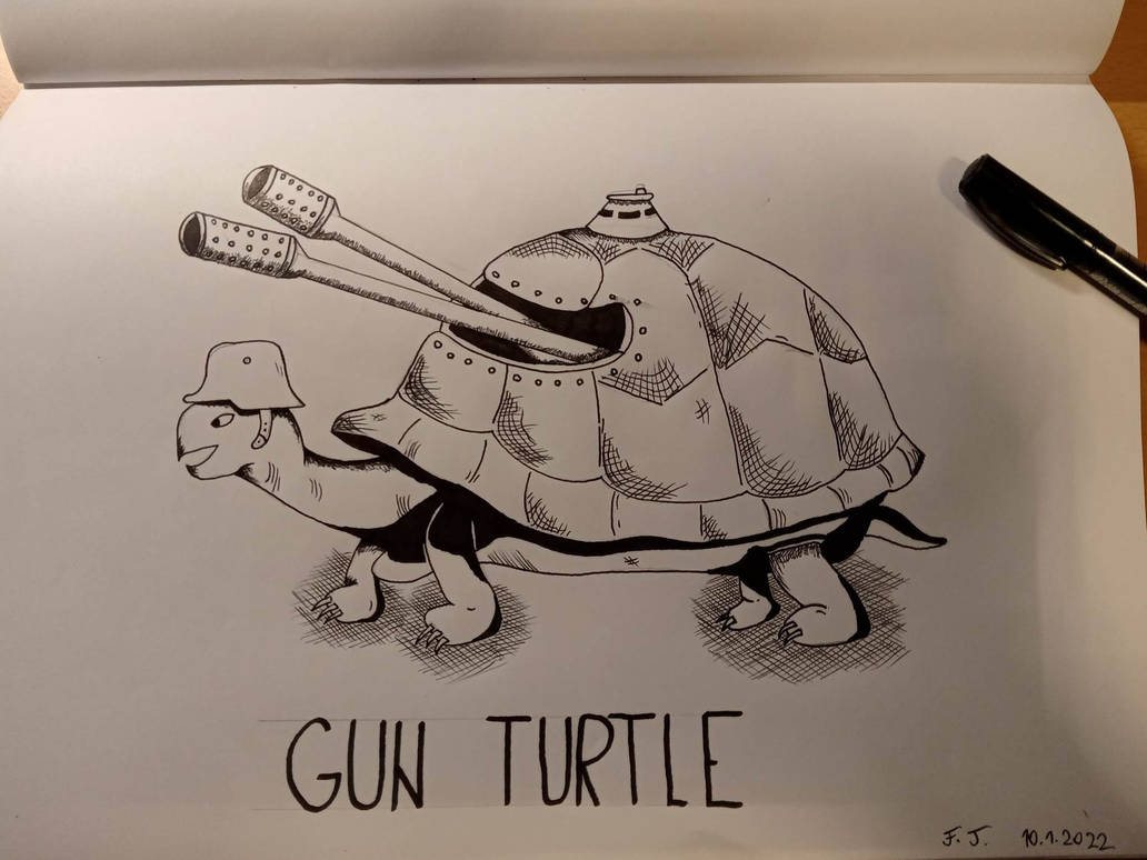 Gun Turtle by ShamanDrawing on DeviantArt