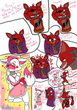 Fnaf Comic Foxy and Mangle