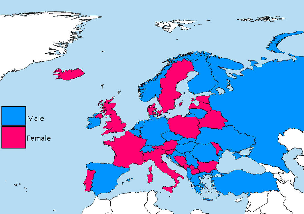 Random European Random gender map of Europe (Part 5) by Nikitelyandia1924 on DeviantArt