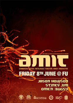 Amit - Auckland gig poster