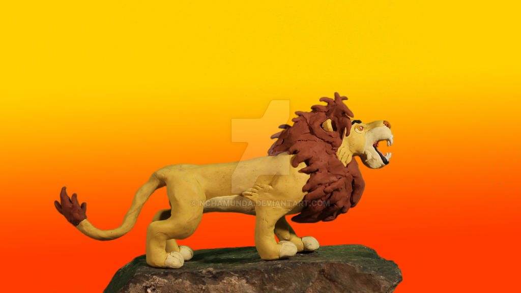 Simba Roaring on a Rock by nchamunda on DeviantArt