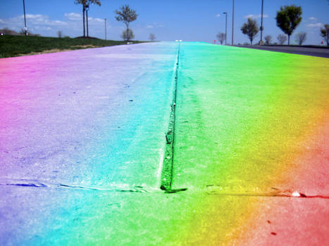 rainbow sidewalk