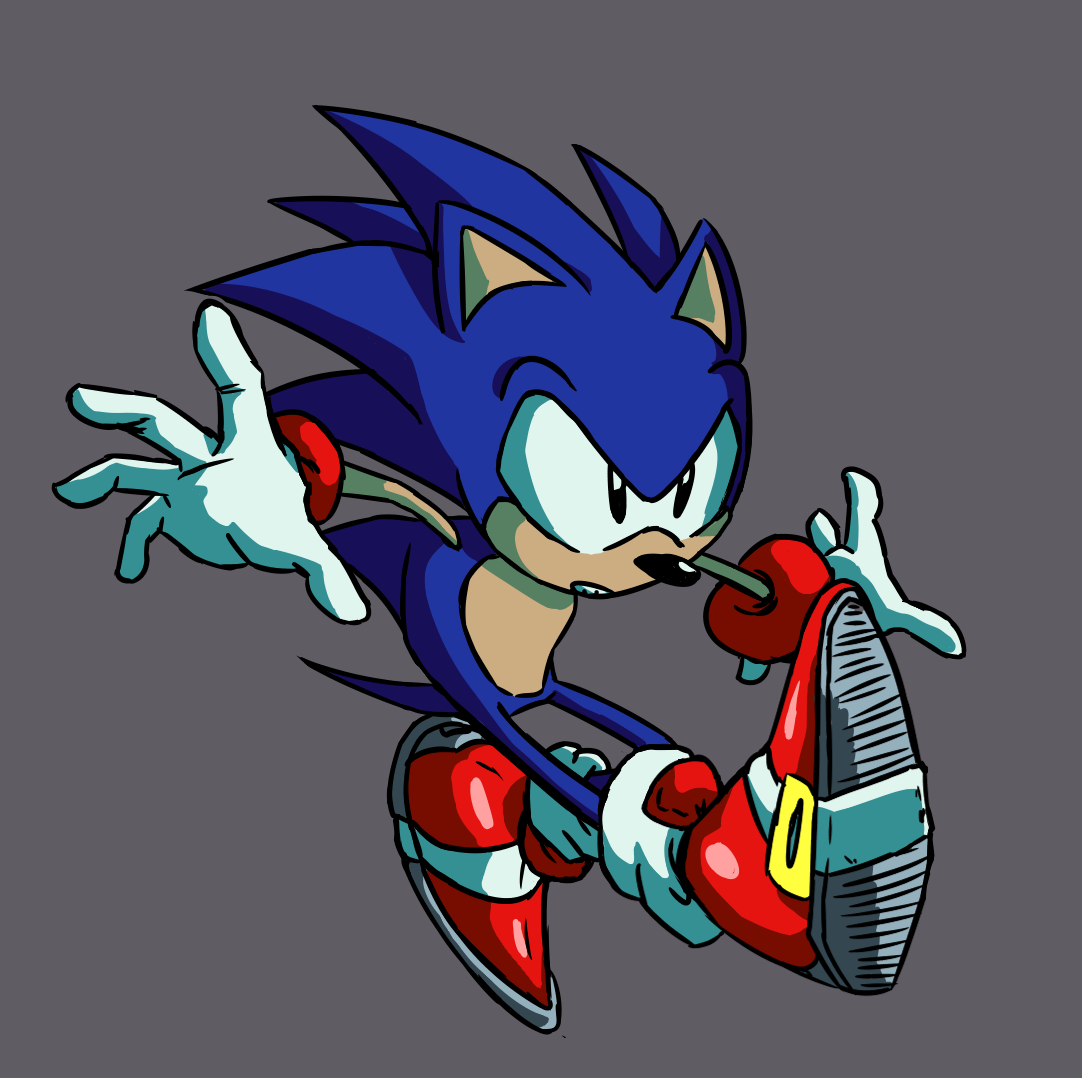 Classic Sonic Fanart by me :) : r/SonicTheHedgehog