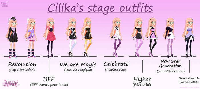 + Cilika's stage outfits + All