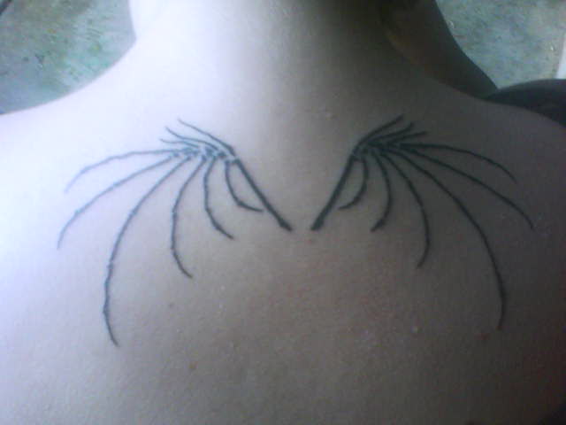 Skeleton Wings Tattoo