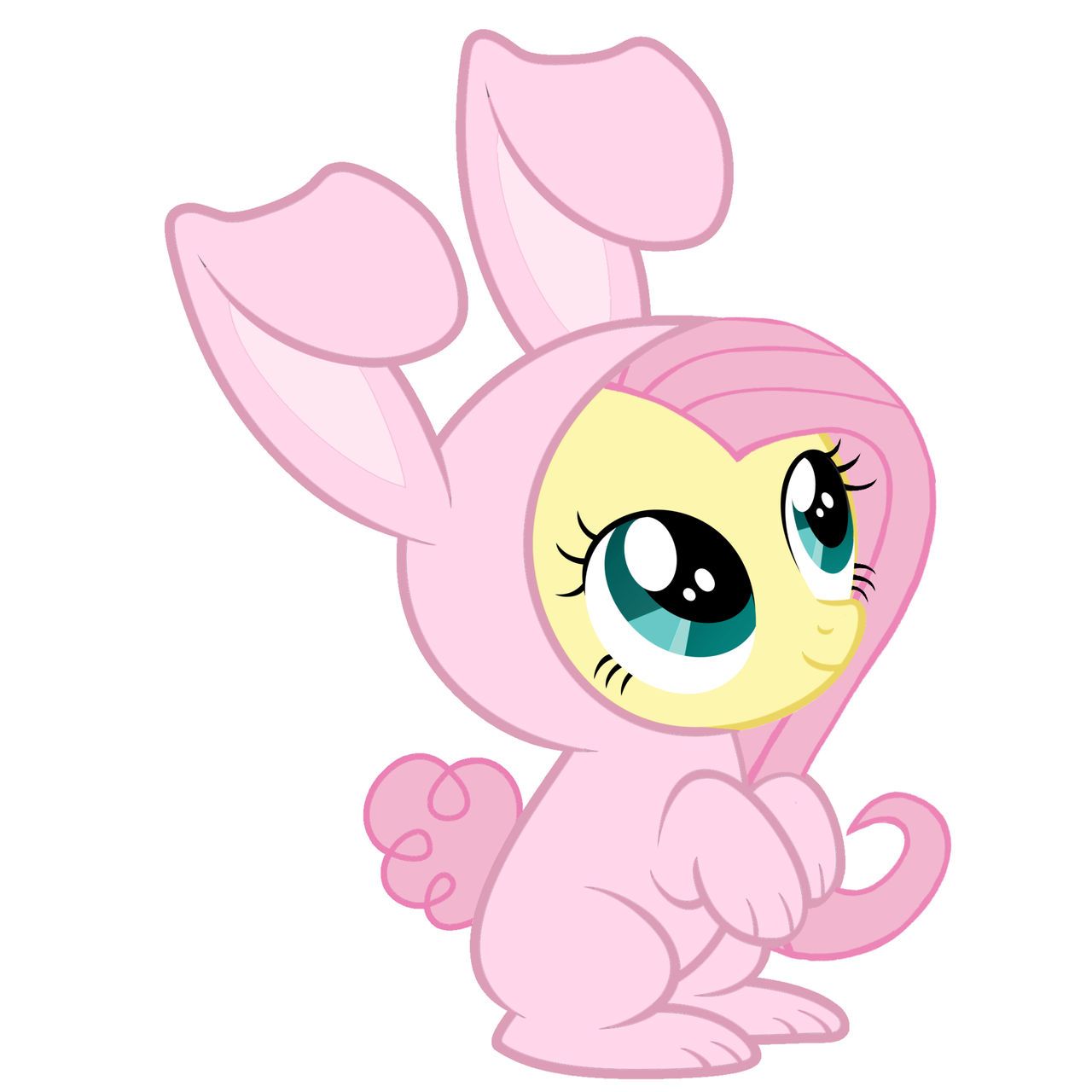 fluttershy bunny by everyponyaskedaboutu on DeviantArt