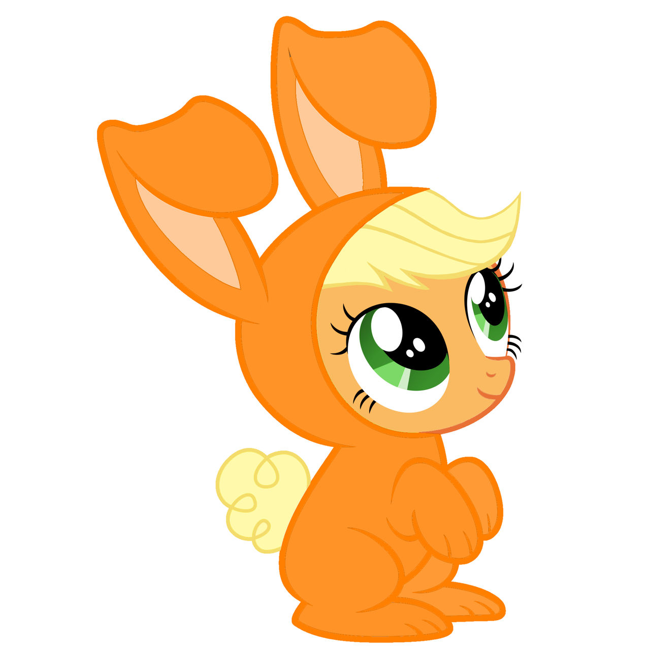 Applejack Rabbit Picture applejack bunny by everyponyaskedaboutu on DeviantArt