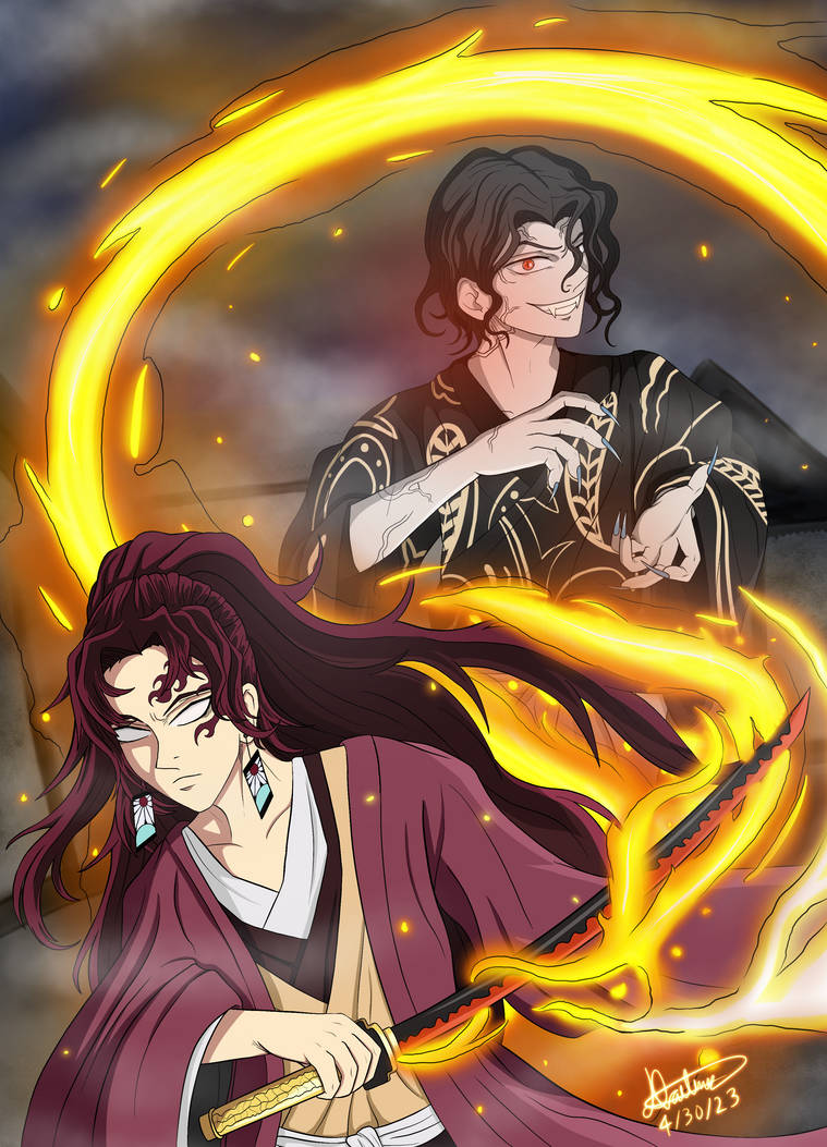 Muzan vs Yoriichi, Demon Slayer by CrystalLoki on DeviantArt