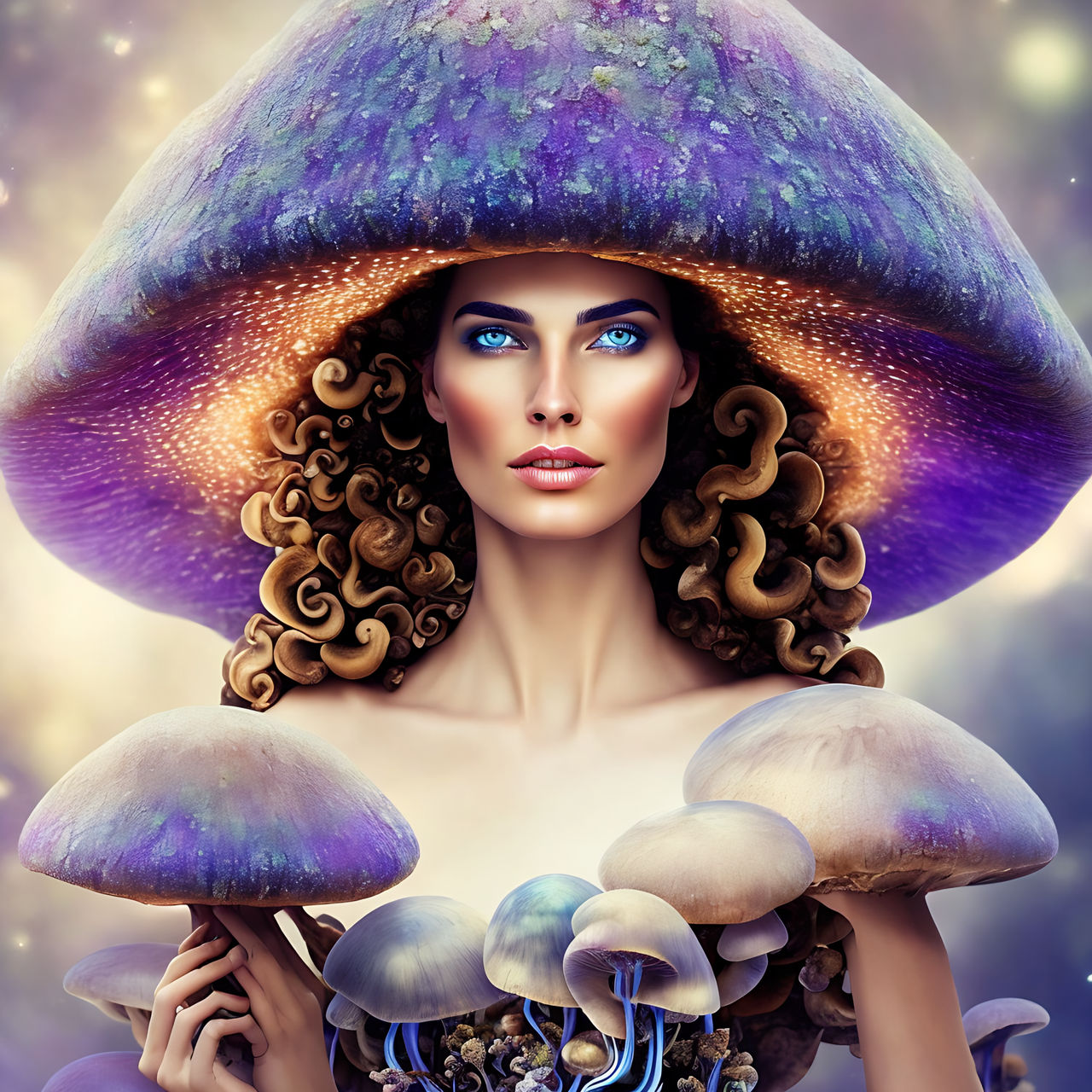 Cosmic Toadstool Girl by drivebyshutter on DeviantArt