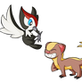 Pikipek and Yungoos