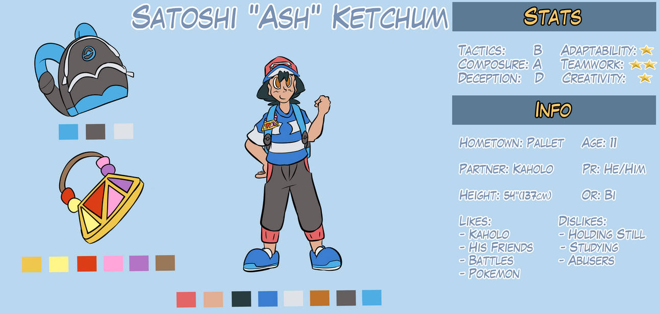 Ash Reference Ash Ref by pkmnMasterWheeler on DeviantArt