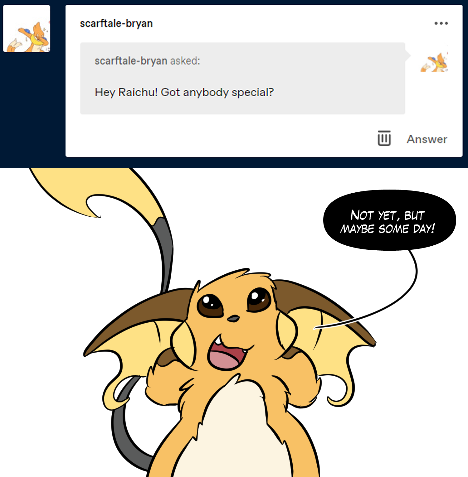 Ash and Raichu Ask 62 by pkmnMasterWheeler on DeviantArt
