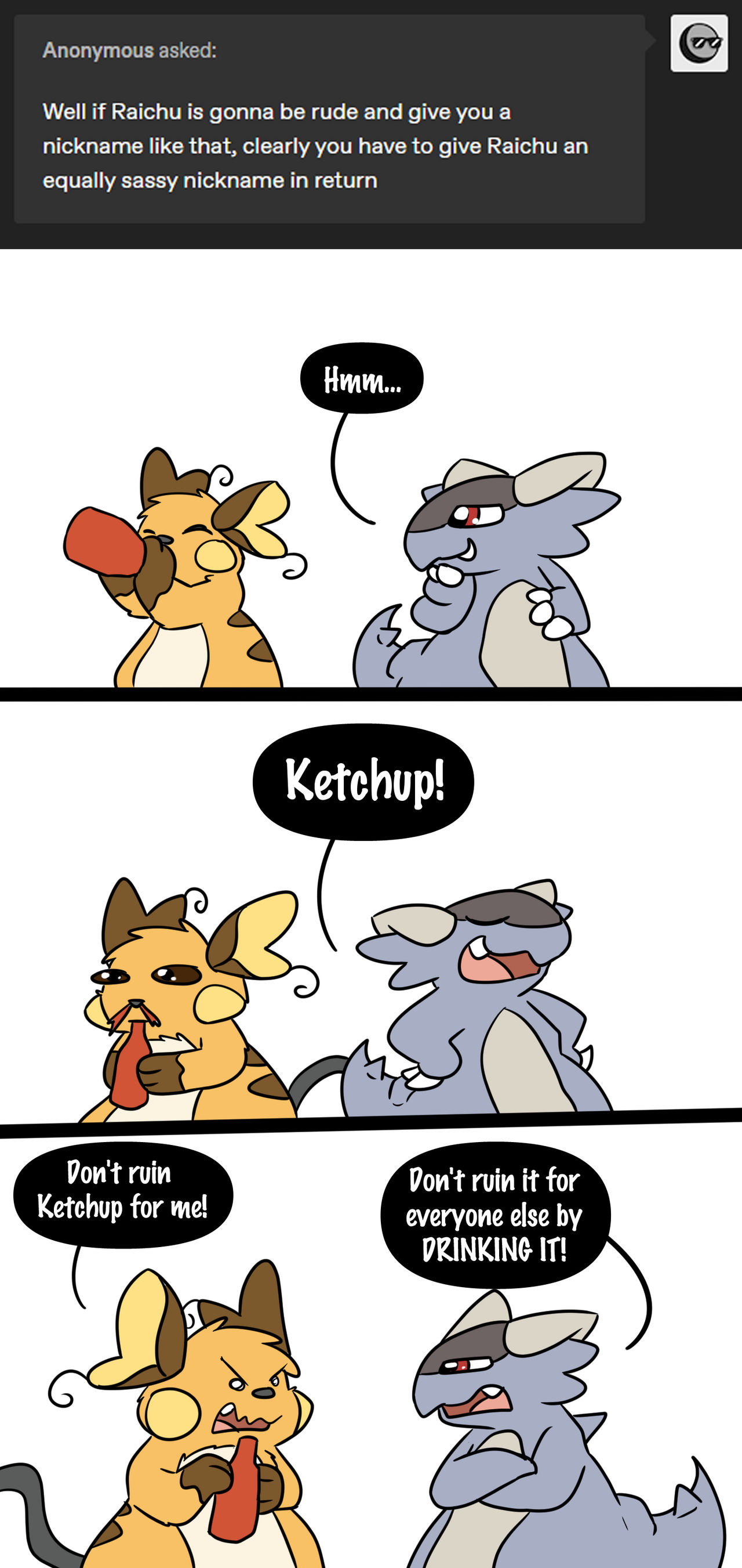 Ash and Raichu Ask 114 by pkmnMasterWheeler on DeviantArt