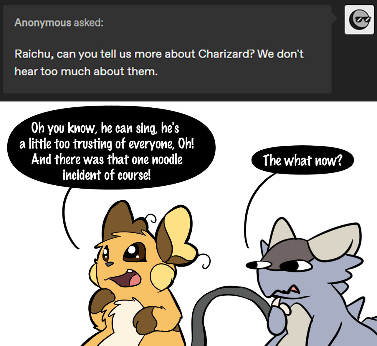 Ash and Raichu Ask 163 by pkmnMasterWheeler on DeviantArt