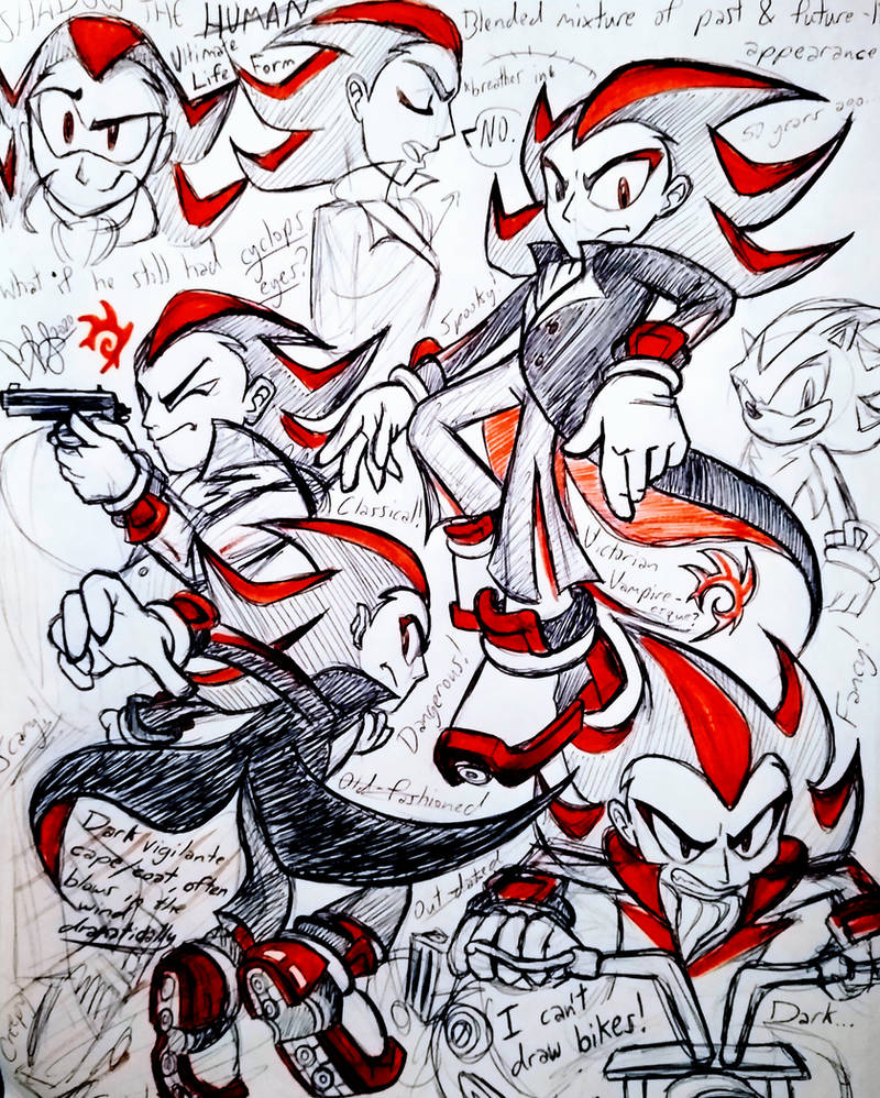 Shadow Inhumane Shadow the Human by KynChime on DeviantArt