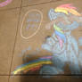 Chalk Rainbow Dash