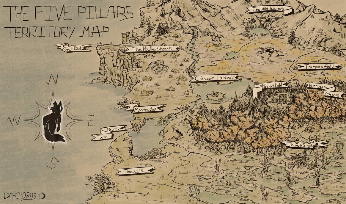 Five Rocks Map Five Pillars Map by Daychorus on DeviantArt