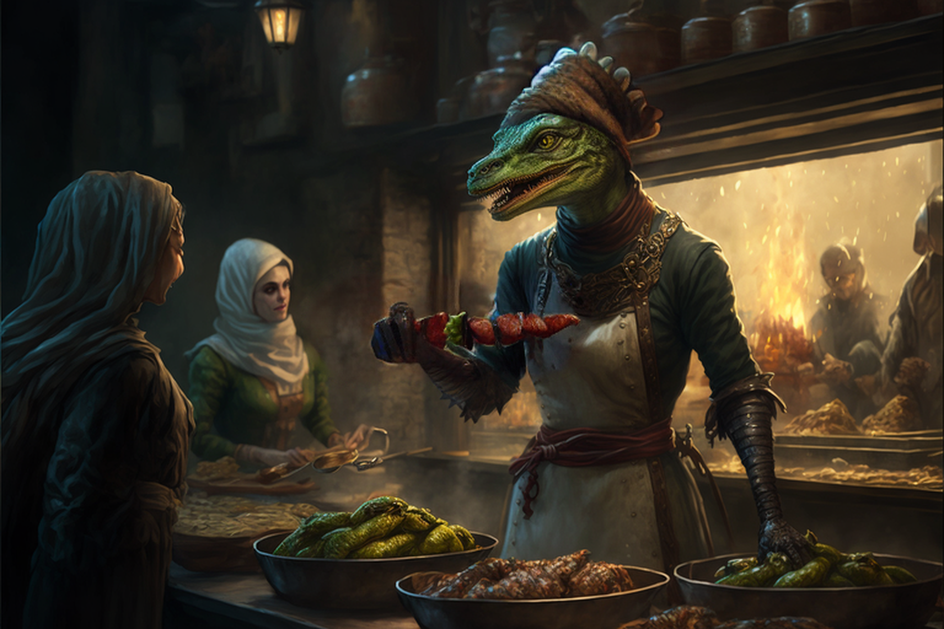 Lizard Grill by NanakoAC on DeviantArt