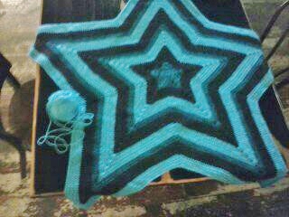 Update on Five Point Star Afghan